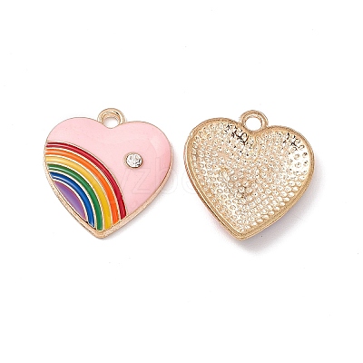 Alloy Enamel Pendant ENAM-H039-07G-D-1