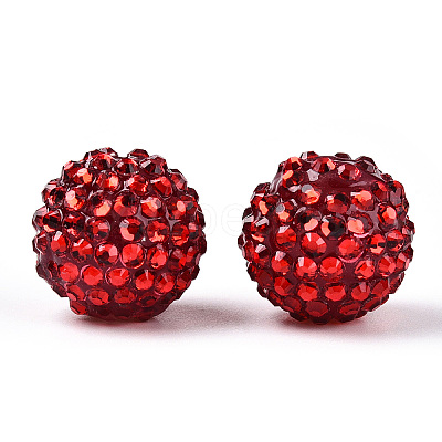 Transparent Resin Rhinestone Graduated Beads RESI-S314-18x20-05-1