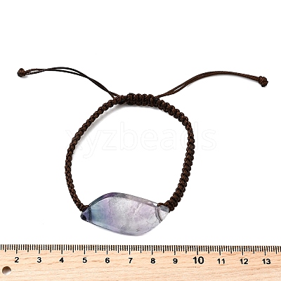Natural Fluorite Beads Braided Bead Bracelets BJEW-Q070-01F-1