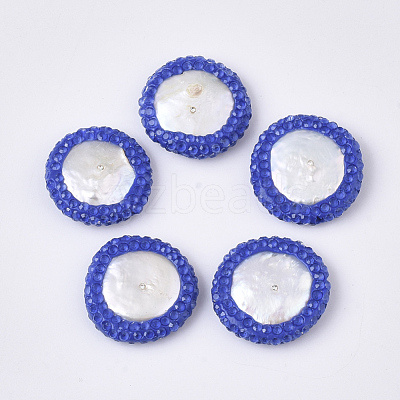 Polymer Clay Rhinestone Beads X-RB-S055-41C-1