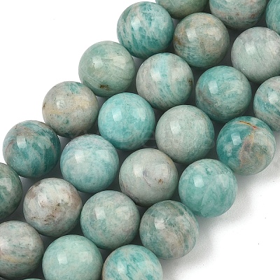 Natural Amazonite Beads Strands G-K068-03-10mm-01-1