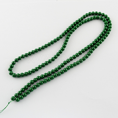 Painted Glass Bead Strands DGLA-S071-8mm-19-1