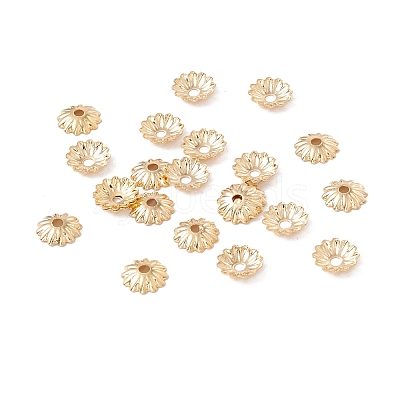 304 Stainless Steel Bead Caps LS-STAS-P307-03G-1