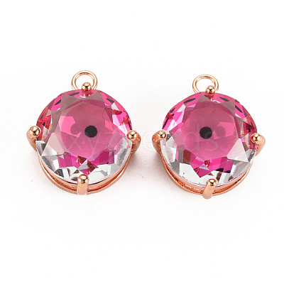 Transparent Glass Pendants GLAA-S193-001D-1