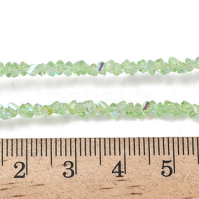 Electroplate Transparent Glass Beads Strands EGLA-P061-04C-AB19-1