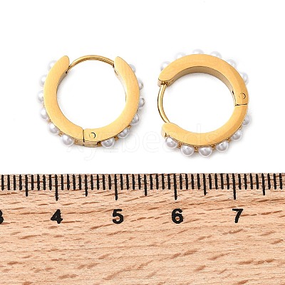 304 Stainless Steel Ring Hoop Earrings EJEW-K268-39G-1