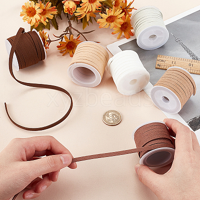 6 Rolls 6 Colors Faux Suede Cord LW-PH0002-30C-1