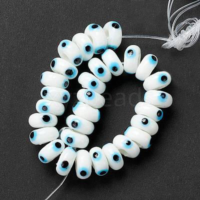 Handmade Evil Eye Lampwork Beads LAMP-F021-01H-1