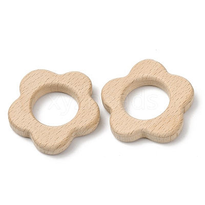 Natural Beech Wood Linking Rings WOOD-I017-10-1