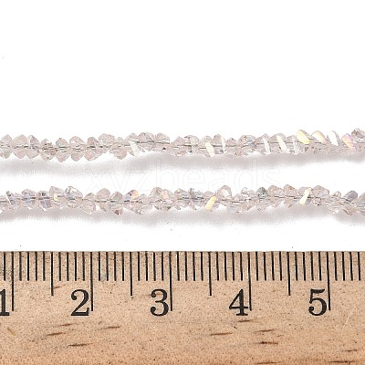 Electroplate Transparent Glass Beads Strands EGLA-P061-04C-AB02-1