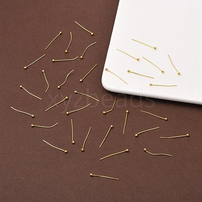 Brass Ball Head Pins KK-R020-04G-1