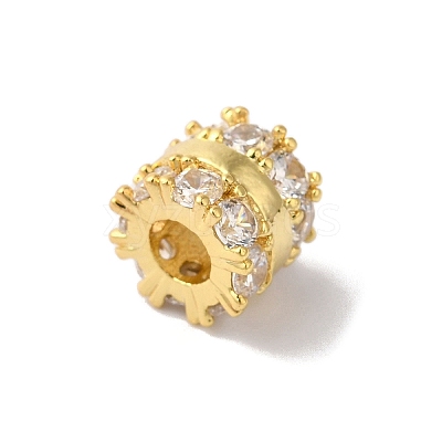 Brass Glass Rhinestone Beads KK-B098-03G-02-1