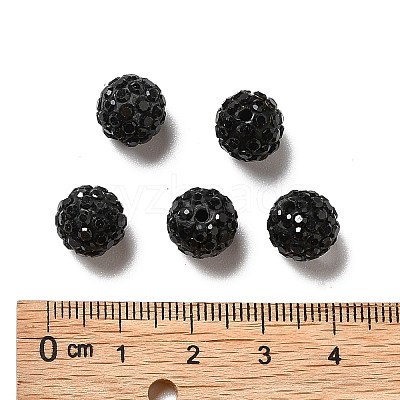 Pave Disco Ball Beads X1-RB-A130-10mm-13-1