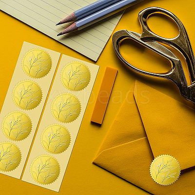 Self Adhesive Gold Foil Embossed Stickers DIY-WH0211-178-1