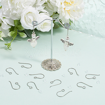 20Pcs Titanium Earring Hooks FIND-BBC0005-23-1