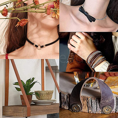 Flat Cowhide Leather Cord WL-GF0001-10A-02-1
