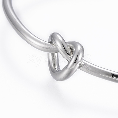 Tarnish Resistant Trendy 304 Stainless Steel Torque Cuff Bangles BJEW-H703-19P-1