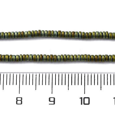 Electroplated Non-magnetic Hematite Beads Strands G-P571-A01-01B-1