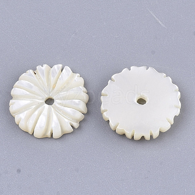 Natural White Shell Beads X-SSHEL-R045-23-1