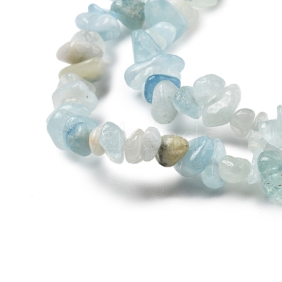 Natural Aquamarine Chip Beads Strands X-G-L154-19-1