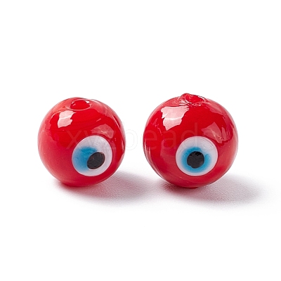 Handmade Evil Eye Lampwork Beads LAMP-F025-03-1