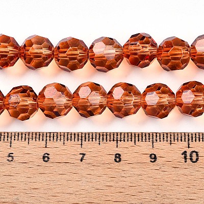 Baking Paint Transparent Glass Beads X1-DGLA-A035-T10mm-A04-1