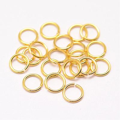 Brass Open Jump Rings KK-G277-4mm-G-NR-1