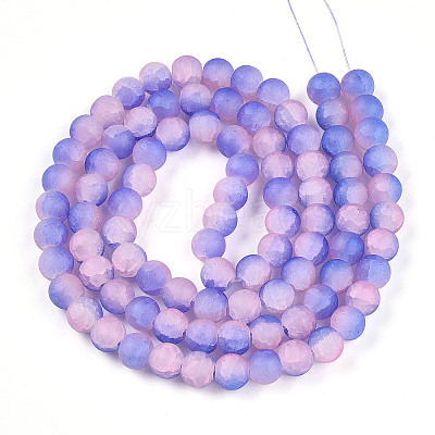Crackle Glass Beads X1-GLAA-N009-10mm-08-1