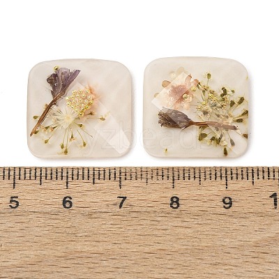 Transparent Resin Cabochons RESI-K033-12B-1