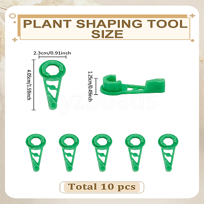 10Pcs Plastic Plant Bender Training Clips AJEW-LP0002-05-1