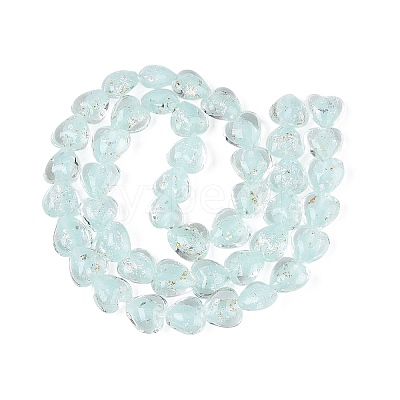 Handmade Foil Glass Beads FOIL-N029-09E-1