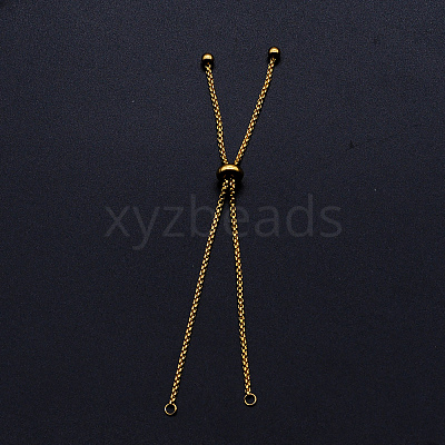 Adjustable 201 Stainless Steel Slider Bracelets Making STAS-S105-JN646-2-1