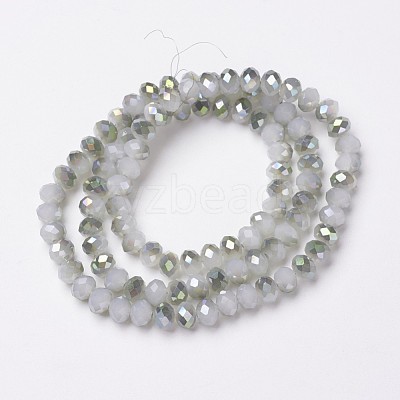 Electroplate Glass Beads Strands EGLA-A034-J1mm-S04-1