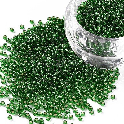 11/0 Grade A Transparent Glass Seed Beads X-SEED-Q007-F52-1