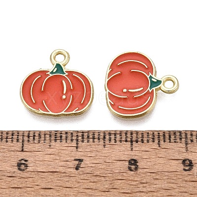 Alloy Enamel Pendants ENAM-Q003-10G-1