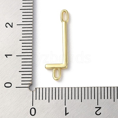 Rack Plating Brass Connector Charms KK-P245-07G-L-1
