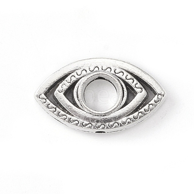 Tibetan Style Alloy Bead Frame TIBE-WH0002-08AS-1