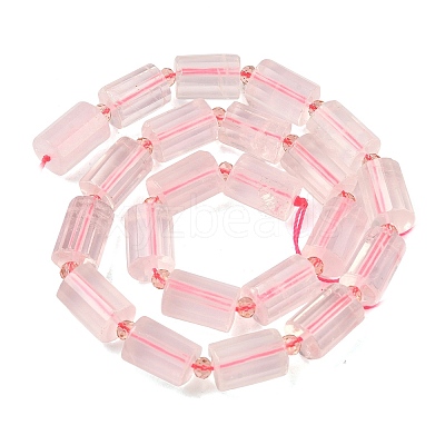 Natural Rose Quartz Beads Strands G-G453-E12-10x14mm-1