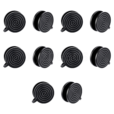 10Pcs 304 Stainless Steel Vortex Cuff Earrings EJEW-UN0002-76EB-1