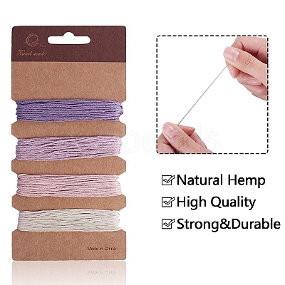 4 Cards 4 Style Jute Cord OCOR-SZ0001-15-1