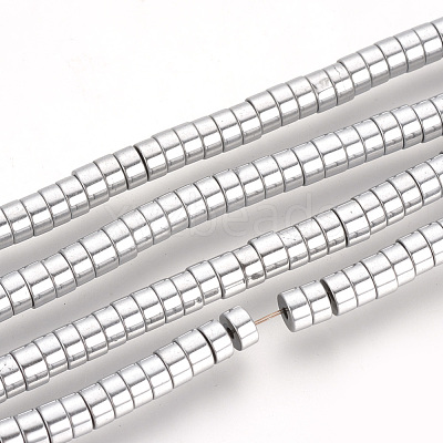 Electroplate Non-magnetic Synthetic Hematite Beads Spacers Strands X-G-Q486-73I-1