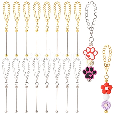 10Pcs Iron Chains Cup Handle Charms HJEW-YW00131-01-1