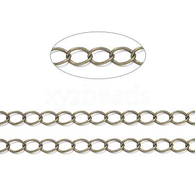 Brass Twisted Chains CHC-Q001-5x4mm-AB-1
