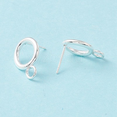 304 Stainless Steel Stud Earring Findings X-STAS-P308-02A-S-1