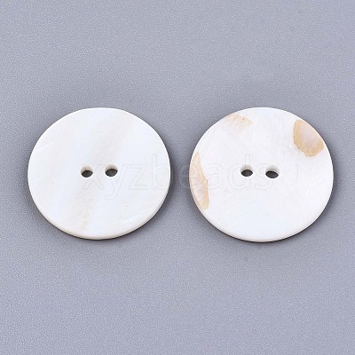 2-Hole Freshwater Shell Buttons SHEL-S276-136D-01-1