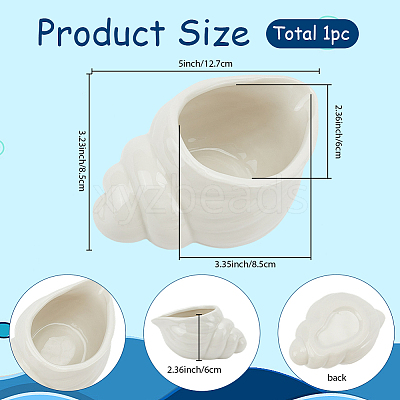 Ceramic Ashtray Home Display Decorations DJEW-WH20021-05B-02-1