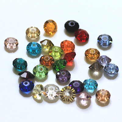 Imitation Austrian Crystal Beads SWAR-F061-2x5mm-M-1
