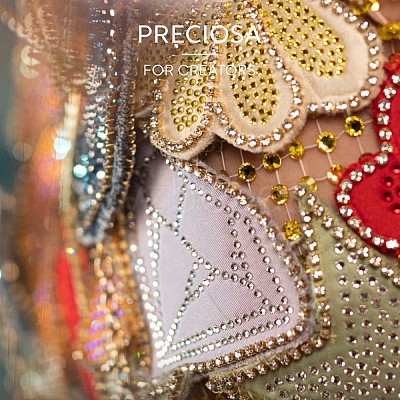 Preciosa® Crystal Hotfix Flatback Stones Y-PRC-HSS12-20050-1