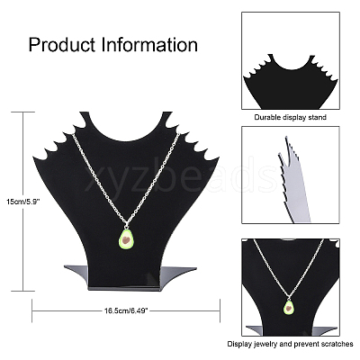 Stereoscopic Organic Glass Necklace Displays NDIS-N001-04-1