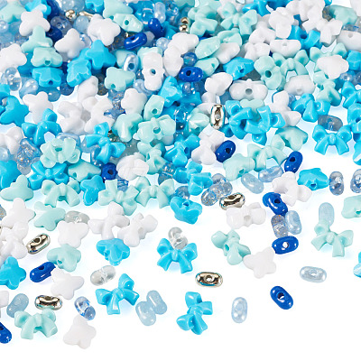 Mixed Styles Acrylic Beads SACR-TA0001-81D-1